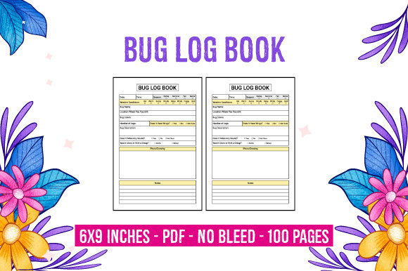 Bug Log Book KDP Interior: Streamlining Low Content Publishing Workflows