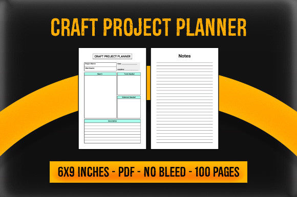 Craft Project Planner - KDP Interior: Streamlining Your Low Content Publishing Business
