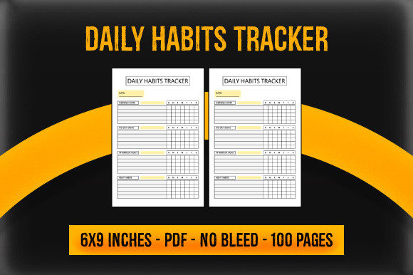 Daily Habits Tracker: Premium KDP Interior Design