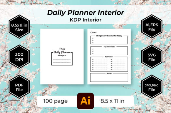 Designing for Success: Technical and Strategic Insights on the Daily Planner KDP Interior 8.5x11
