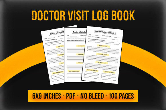 Doctor Visit Log Book KDP Interior: A Practical Asset for Health Tracking Publishers
