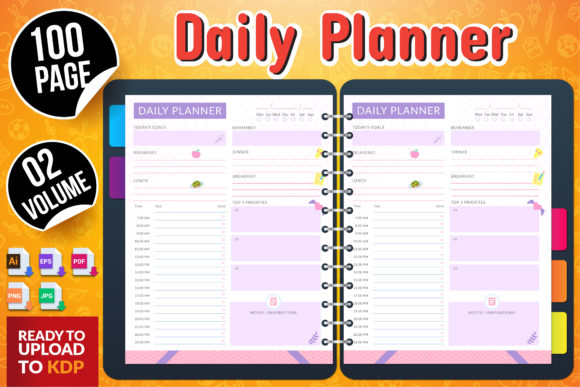 Evaluating Daily Planner Print Ready Best KDP V-02 for Self-Publishing and Personal Use