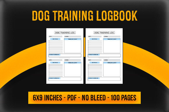 KDP Interior: Dog Training Log Book for POD