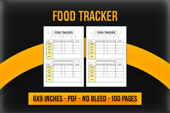 KDP Interior - Food Tracker: Streamlining Low Content Book Creation