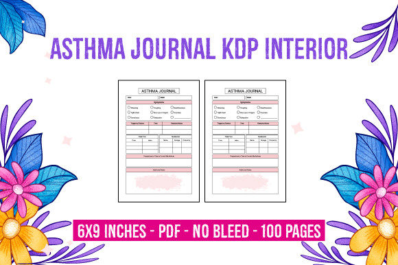 KDP Interior for Asthma Journal: A Practical Resource for Health Tracking Books