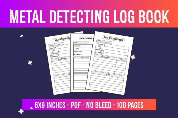 KDP Interior: Metal Detecting Log Book Essentials