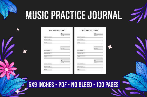 KDP Interior: Music Practice Journal for POD