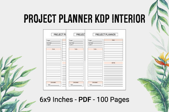 KDP Interior - Project Planner: Streamlining Your Low Content Publishing Workflow