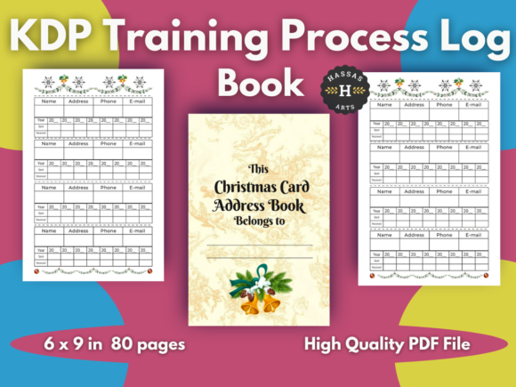KDP Planner Christmas Card Address Book: Organizing Holiday Connections and New Year Goals