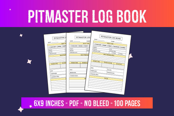Pitmaster Log Book: Ready-to-Use KDP Interior Files