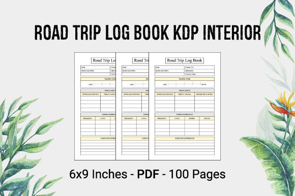 Road Trip Log Book: Streamlining KDP Interiors for Print on Demand