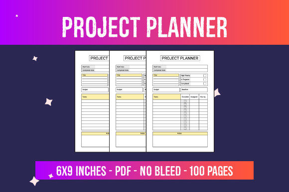 Streamlining KDP Publishing with Ready-to-Use Project Planner PDF Interiors