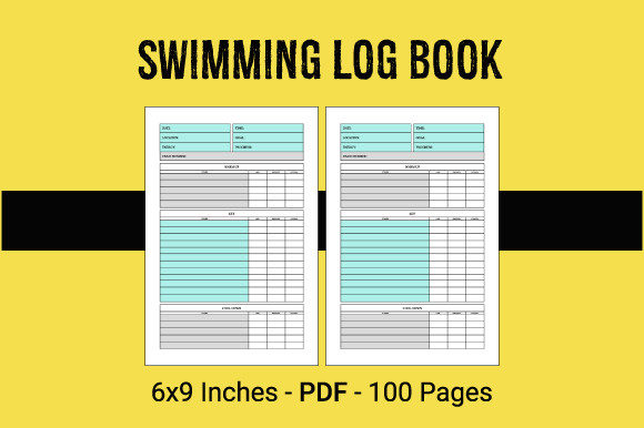 Swimming Log Book: A Practical KDP Interior for Publishers and Swimmers