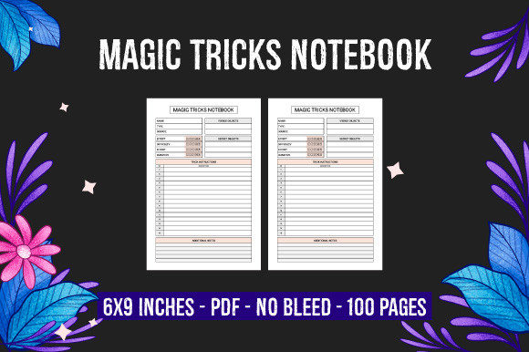 Unlock Passive Income: Using Magic Tricks Notebook Interiors for KDP Success